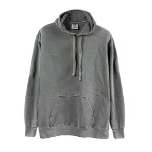 COMFORT COLORS Womens Washed-Black/Grey Hoodie